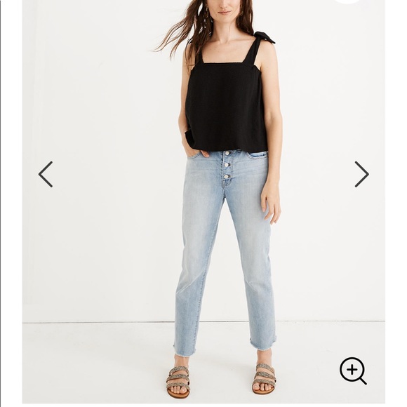 NEW • Madewell • Boyfriend High Rise Crop Jean 32 - Picture 2 of 5